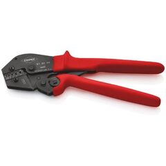  Crimpzangen auch für Zweihandbedienung KNIPEX 97 52 08 Crimpzange auch für Zweihandbedienung mit rutschhemmenden Kunststoff-Hüllen brüniert 250 mm 12380732