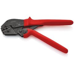  Crimpzangen auch für Zweihandbedienung KNIPEX 97 52 10 Crimpzange auch für Zweihandbedienung mit rutschhemmenden Kunststoff-Hüllen brüniert 250 mm 12380737