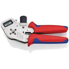  Vierdornpresszangen für gedrehte Kontakte KNIPEX 97 52 63 DG Vierdornpresszange für gedrehte Kontakte mit Mehrkomponenten-Hüllen verchromt 195 mm 12380761