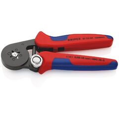  Selbsteinstellende Crimpzangen für Aderendhülsen mit Seiteneinführung KNIPEX 97 53 04 SB Selbsteinstellende Crimpzange für Aderendhülsen mit Seiteneinführung mit Mehrkomponenten-Hüllen brüniert 180 mm 12380778