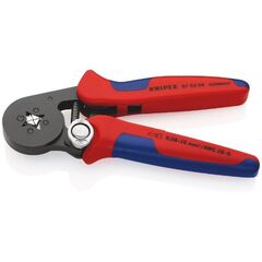  Selbsteinstellende Crimpzangen für Aderendhülsen mit Seiteneinführung KNIPEX 97 53 04 Selbsteinstellende Crimpzange für Aderendhülsen mit Seiteneinführung mit Mehrkomponenten-Hüllen brüniert 180 mm 12380786