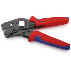  Selbsteinstellende Crimpzangen für Aderendhülsen mit Seiteneinführung KNIPEX 97 53 08 Selbsteinstellende Crimpzange für Aderendhülsen mit Fronteinführung mit Mehrkomponenten-Hüllen brüniert 190 mm 12380775