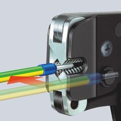  Selbsteinstellende Crimpzangen für Aderendhülsen mit Seiteneinführung KNIPEX 97 53 08 Selbsteinstellende Crimpzange für Aderendhülsen mit Fronteinführung mit Mehrkomponenten-Hüllen brüniert 190 mm 12380775