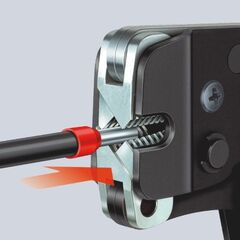  Selbsteinstellende Crimpzangen für Aderendhülsen mit Seiteneinführung KNIPEX 97 53 08 Selbsteinstellende Crimpzange für Aderendhülsen mit Fronteinführung mit Mehrkomponenten-Hüllen brüniert 190 mm 12380775