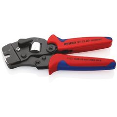 Selbsteinstellende Crimpzangen für Aderendhülsen mit Seiteneinführung KNIPEX 97 53 09 SB Selbsteinstellende Crimpzange für Aderendhülsen mit Fronteinführung mit Mehrkomponenten-Hüllen brüniert 190 mm 12380780