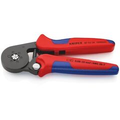  Selbsteinstellende Crimpzangen für Aderendhülsen mit Seiteneinführung KNIPEX 97 53 14 Selbsteinstellende Crimpzange für Aderendhülsen mit Seiteneinführung mit Mehrkomponenten-Hüllen brüniert 180 mm 12380782