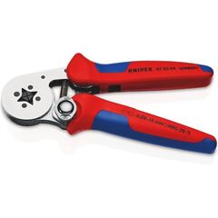  Selbsteinstellende Crimpzangen für Aderendhülsen mit Seiteneinführung KNIPEX 97 55 04 SB Selbsteinstellende Crimpzange für Aderendhülsen mit Seiteneinführung mit Mehrkomponenten-Hüllen verchromt 180 mm 12380787