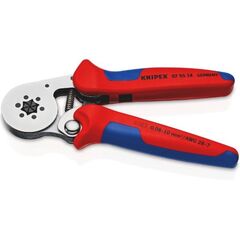  Selbsteinstellende Crimpzangen für Aderendhülsen mit Seiteneinführung KNIPEX 97 55 14 Selbsteinstellende Crimpzange für Aderendhülsen mit Seiteneinführung mit Mehrkomponenten-Hüllen verchromt 180 mm 12380777