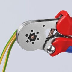  Selbsteinstellende Crimpzangen für Aderendhülsen mit Seiteneinführung KNIPEX 97 55 14 Selbsteinstellende Crimpzange für Aderendhülsen mit Seiteneinführung mit Mehrkomponenten-Hüllen verchromt 180 mm 12380777