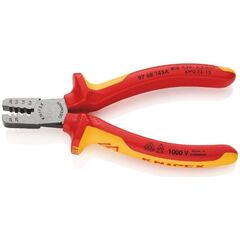  Crimpzangen für Aderendhülsen mit Trapez-Crimp KNIPEX 97 68 145 A Crimpzange für Aderendhülsen isoliert mit Mehrkomponenten-Hüllen, VDE-geprüft 145 mm 12380636
