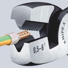  Crimpzange für Aderendhülsen mit Fronteinführung KNIPEX 97 81 180 Crimpzange für Aderendhülsen mit Fronteinführung mit Kunststoff überzogen 180 mm 12380770