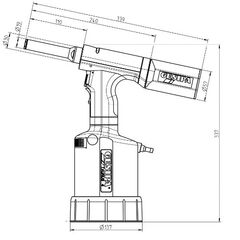  Crimpsortimente Schließringbolzen-Setzgerät TAURUS 4 für 6,4 mm C6L* (* Eingetragene Markenzeichen der Firma Alco Fastening Systems) 12381595