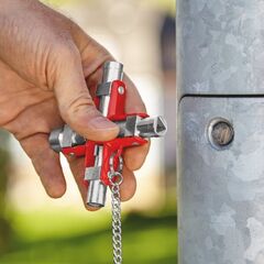  Universal-Schlüssel für gängige Schränke und Absperrsysteme KNIPEX 00 11 06 Universal-Schlüssel für gängige Schränke und Absperrsysteme 90 mm 12380310