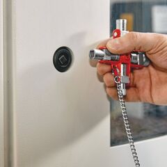  Universal-Schlüssel für gängige Schränke und Absperrsysteme KNIPEX 00 11 06 Universal-Schlüssel für gängige Schränke und Absperrsysteme 90 mm 12380310