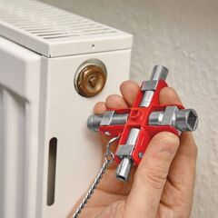  Universal-Schlüssel für gängige Schränke und Absperrsysteme KNIPEX 00 11 06 Universal-Schlüssel für gängige Schränke und Absperrsysteme 90 mm 12380310