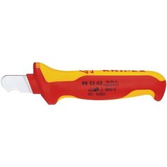  Abmantelungsmesser mit Gleitschuh KNIPEX 98 53 03 Abmantelungsmesser isolierender Mehrkomponenten-Griff, VDE-geprüft 170 mm 12381465