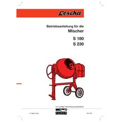  Lescha Betonmischer Lescha Betonmischer S 180 230V 12382072