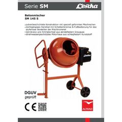  Lescha Betonmischer Lescha Betonmischer SM 145 S 230 V 12382075