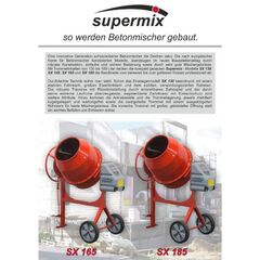 Atika Betonmischer Atika Betonmischer SX 185 WS, BR, HR, 900 W, Vollgummiräder 12367541