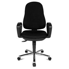  Drehstühle Office Drehstuhl mit Armlehnen, schwarz 12405773