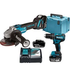 Akkuwerkzeuge Werkzeug-Sets Makita Akku-Kombo-Kit 18V, Art.Nr. DLX2334J 12424365