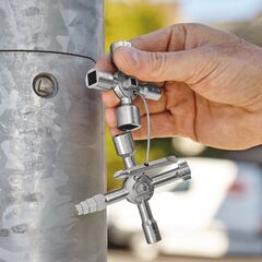  KNIPEX TwinKey® für gängige Schränke und Absperrsysteme KNIPEX 00 11 01 TwinKey® für gängige Schränke und Absperrsysteme 92 mm 12380306