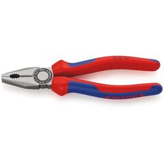  Kombizangen KNIPEX 03 02 180 Kombizange mit Mehrkomponenten-Hüllen schwarz atramentiert 180 mm 12380251