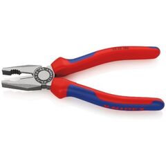  Kombizangen KNIPEX 03 02 180 Kombizange mit Mehrkomponenten-Hüllen schwarz atramentiert 180 mm 12380251