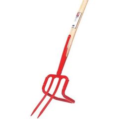  IDEAL-Unkrautstecher, 2 Bajonettzinken, Zinkenabstand 4 cm, mit Bügel, rot IDEAL-Unkrautstecher, 2 Bajonettzinken, Zinkenabstand 4 cm, mit Bügel, rot, leicht, Schienenzwinge 12379819