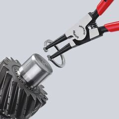  Sicherungsringzangen für Außenringe auf Wellen KNIPEX 46 11 A1 Sicherungsringzange für Außenringe auf Wellen mit Kunststoff überzogen schwarz atramentiert 140 mm 12381081
