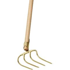  Idealspaten Gabeln IDEAL-Dunghacke, gold, Federdülle, Eschen-Langstiel 130 cm 12379777