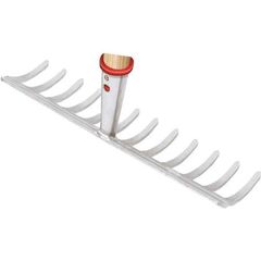  Rechen IDEAL-Gartenrechen mit patentiertem Adapter, silber pulverbeschichtet, konische Dülle 12379596