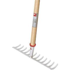  Rechen IDEAL-Gartenrechen mit patentiertem Adapter, silber pulverbeschichtet, konische Dülle 12379595