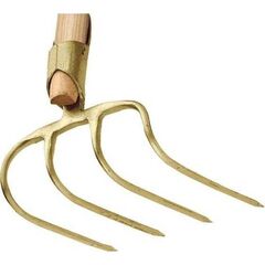  Idealspaten Gabeln IDEAL-Dunghacke, gold, Federdülle, ohne Stiel 12379764