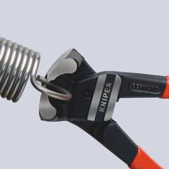  Bolzen-Vornschneider hochübersetzt KNIPEX 61 01 200 Bolzen-Vornschneider hochübersetzt mit Kunststoff überzogen schwarz atramentiert 200 mm 12380493