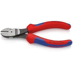  Schneidende Zangen Kraft-Seitenschneider KNIPEX 74 02 160 Kraft-Seitenschneider mit Mehrkomponenten-Hüllen schwarz atramentiert 160 mm 12380459