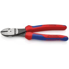 Schneidende Zangen Kraft-Seitenschneider KNIPEX 74 02 200 Kraft-Seitenschneider mit Mehrkomponenten-Hüllen schwarz atramentiert 200 mm 12380472