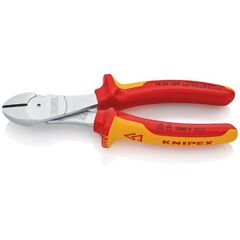  Schneidende Zangen Kraft-Seitenschneider KNIPEX 74 06 180 Kraft-Seitenschneider isoliert mit Mehrkomponenten-Hüllen, VDE-geprüft verchromt 180 mm 12380460