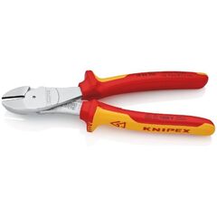  Schneidende Zangen Kraft-Seitenschneider KNIPEX 74 06 200 Kraft-Seitenschneider isoliert mit Mehrkomponenten-Hüllen, VDE-geprüft verchromt 200 mm 12380486