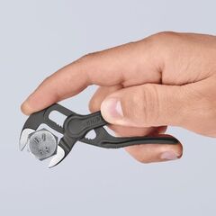  Rohr- und Wasserpumpenzangen KNIPEX 87 00 100 Cobra® XS aufgeprägte, raue Oberfläche grau atramentiert 100 mm 12380292