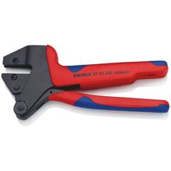  Crimp-Systemzangen für auswechselbare Crimpeinsätze KNIPEX 97 43 200 A Crimp-Systemzange für auswechselbare Crimpeinsätze mit Mehrkomponenten-Hüllen brüniert 200 mm 12380237