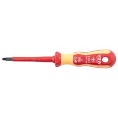  VDE-Kreuzschlitz-Flachschlitz- Schraubendreher VDE-Kreuzschlitz-Flachschlitzschraubendreher PZ 1 80 mm 12361109