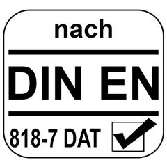  Hebezeugketten (DAT), für motorisch betriebene Hebezeuge (mit H-Stempel) Hebezeugkette (motorisch betriebene Hebezeuge), GK8, galv. verz.., 4x12 mm 12398553