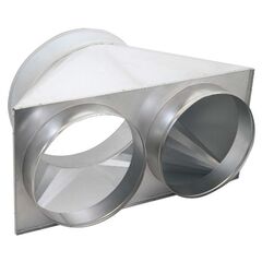  Vorsatzstück HEYLO Vorsatzstück 2fach-Verteilung K 120 - K 170 von 1 x 550 auf 2 x 420 mm 12404539