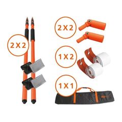  Staubschutztüren/ -wände HEYLO Staubschutzwand HEYWALL Basis-Paket Set bestehend aus 11 Teilen 12404772