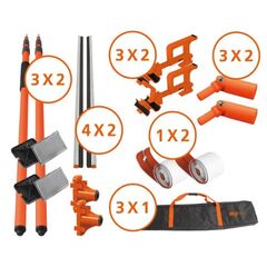  Staubschutztüren/ -wände HEYLO Staubschutzwand HEYWALL Profi-Paket Set bestehend aus 31 Teilen 12404771