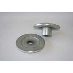  Doppelschleifmaschinen + Zubehör ELMAG Flanschpaar Ø 85mm Nr. 3+6 f. DSM 250 D Welle 18mm 12421788
