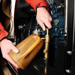  Motor-Optionen für Stromerzeuger von 1-44 kVA ELMAG Ölablasspumpe f. SEBSS/SEDSS m. luftgek. Motor 3000UpM 12423753