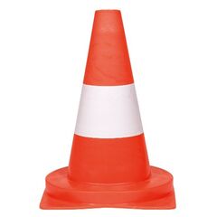  Warnartikel + Verkehrsleitkegel PVC-VERKEHRSLEITKEGEL rot/weiß geblockt, 32 cm 12391890