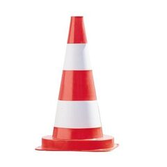  Warnartikel + Verkehrsleitkegel PVC-VERKEHRSLEITKEGEL rot/weiß geblockt, 50 cm 12391889